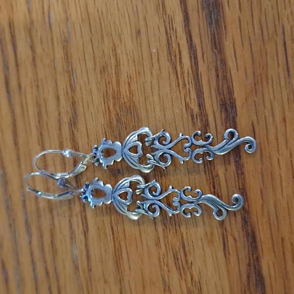 Carolyn Pollack Sterling Silver Country Couture Earrings